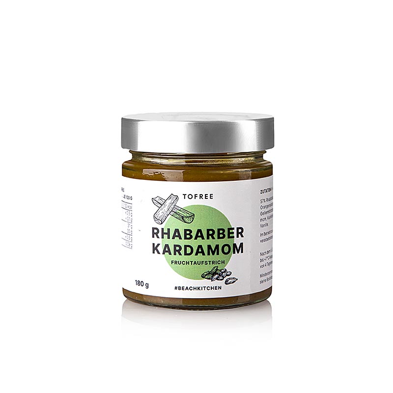 TOFREE-north – fruktpålägg rabarber-kardemumma, 180 g