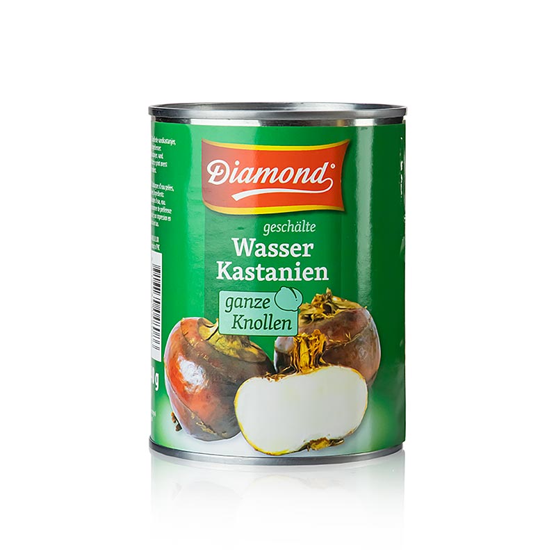 Vattenkastanjer, skalade, i vatten, Diamond, 540 g