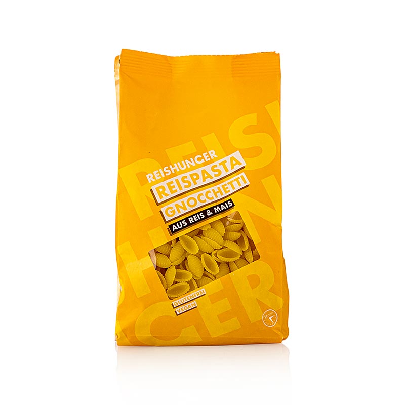 Risnudlar – Gnochetti, av majs och ris, glutenfria, Reishunger, 400 g