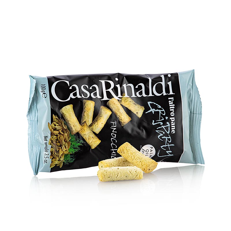 Grisparty – Mini-grissini, snacks med fänkålsfrön, Casa Rinaldi, 100 g
