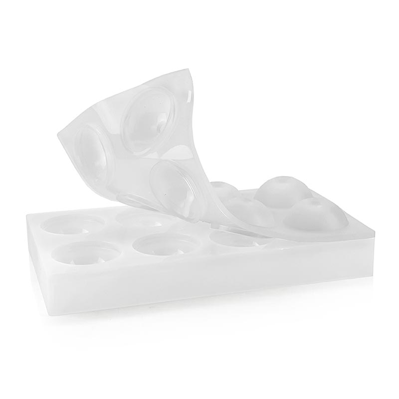 Silikonmatta 17,5x30 cm, 8 sfärer/kulor, 55 mmx87 ml, Pavoni (AF001), 1 st