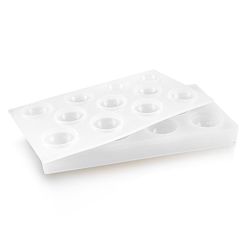 Silikonmatta 17,5x30 cm, 11 sfärer/kulor, 45 mm x 48 ml, Pavoni (AF002), 1 st