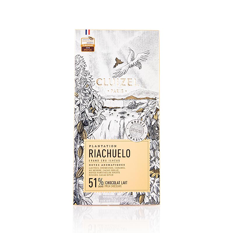 Plantagechokladkaka Riachuelo, 51 % mjölk, Michel Cluizel (12160), 70 g