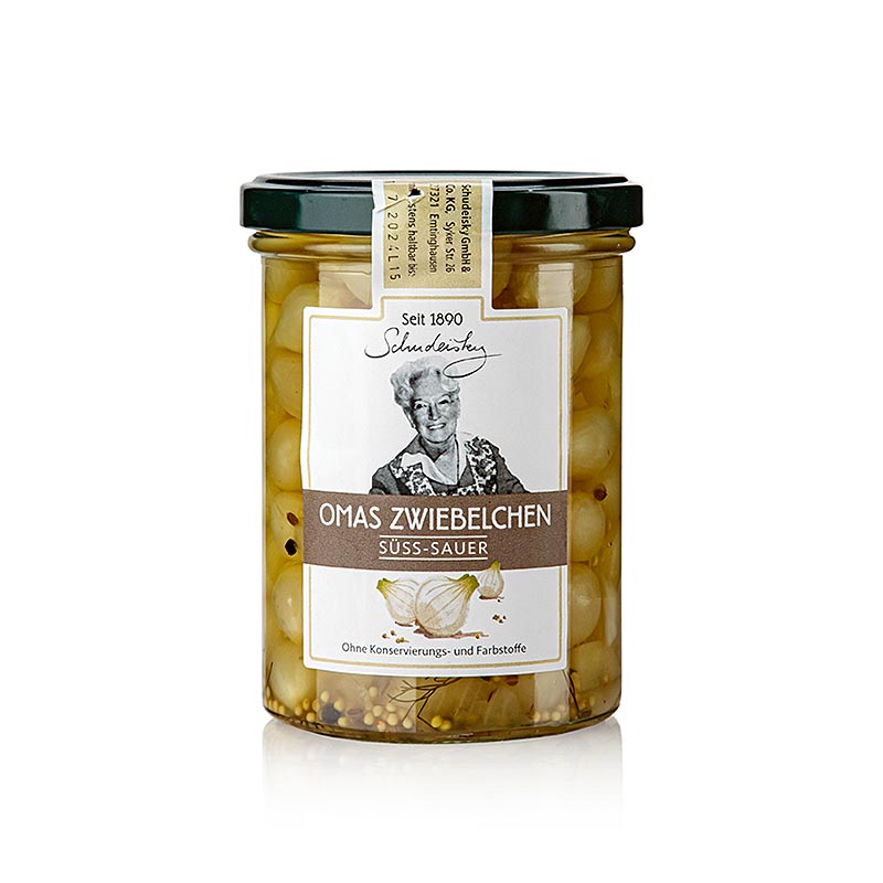 Mormors lökar, sötsura inlagda, Schudeisky, 400 g