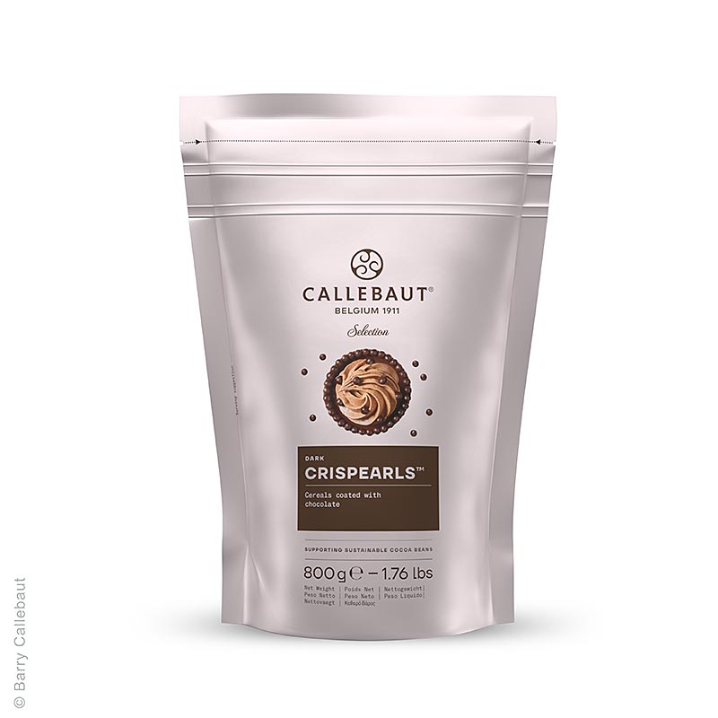 Crispearls Dark, krispiga mörka chokladpärlor, Callebaut, 800 g