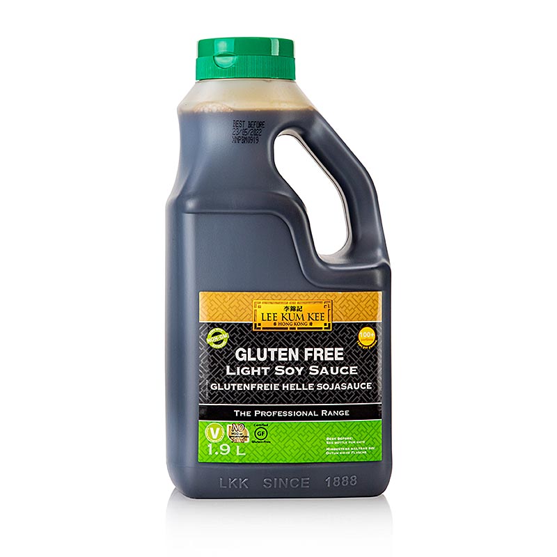 Sojasås – Light (ljus), glutenfri, Lee Kum Kee, 1,9 l