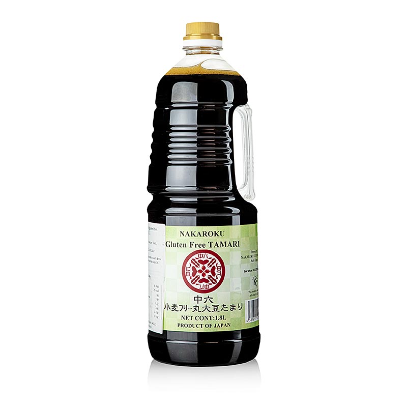 Sojasås – Tamari, Nakaroku, glutenfri, Japan, 1,8 l