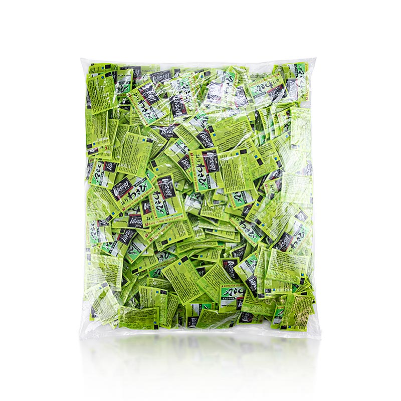 Wasabi – grön pepparrotspasta, i portionspåsar, 1,25 kg, 500 x 2,5 g