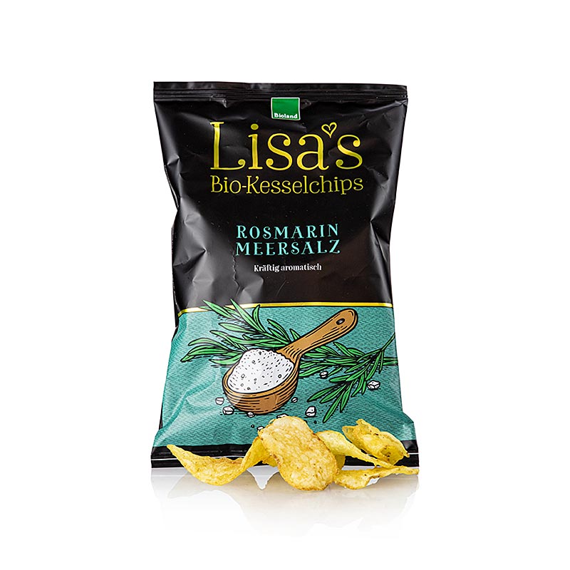 Lisa's potatischips, med rosmarin & havssalt, ekologiska, 50 g