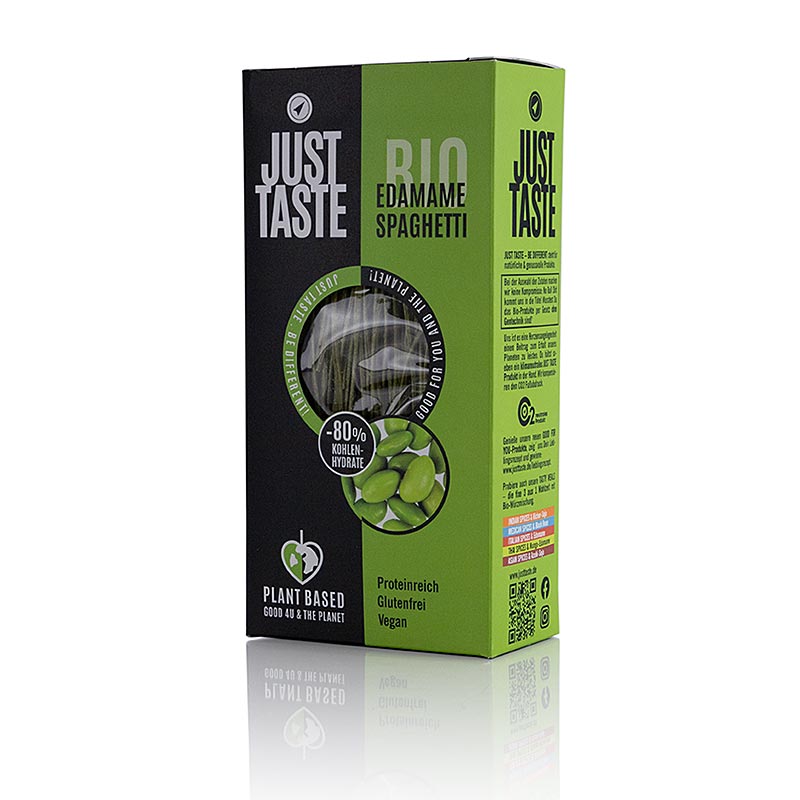 Just Taste Edamame-spaghetti, glutenfri, ekologisk, 250 g