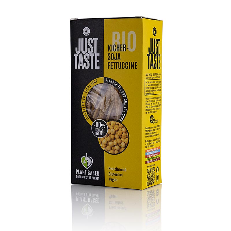 Just Taste Kikärtsfettuccine, glutenfri, ekologisk, 250 g