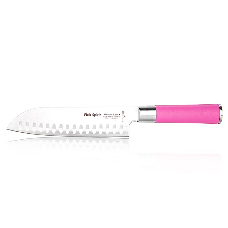 Pink Spirit Santoku-kniv med räfflad egg, 18 cm, DICK, 1 st