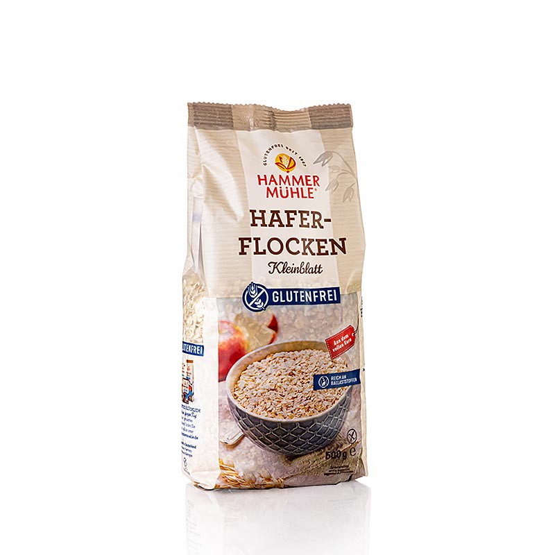 Havregryn, glutenfria, småbladiga, Hammermühle, 500 g