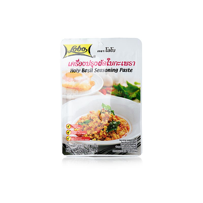 Holy Basil Seasoning Paste, kryddpasta, Lobo, 50 g