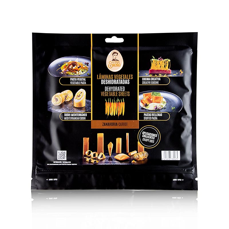 Vegetariskt matpapper "Morot", La Cocina de Senén, 110 g, 10 ark