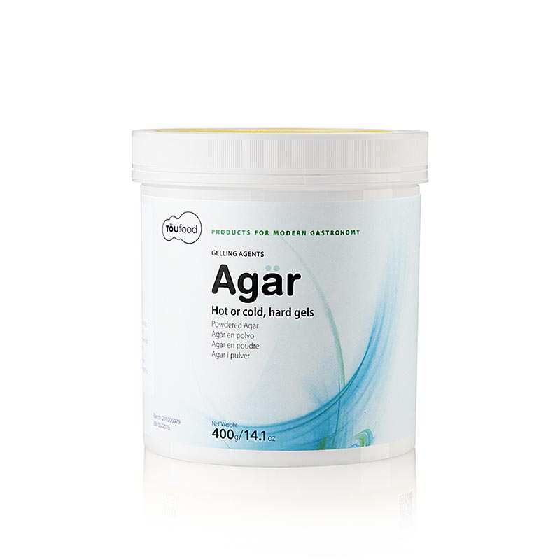 TÖUFOOD AGÄR, agar-agar geleringsmedel, 400 g