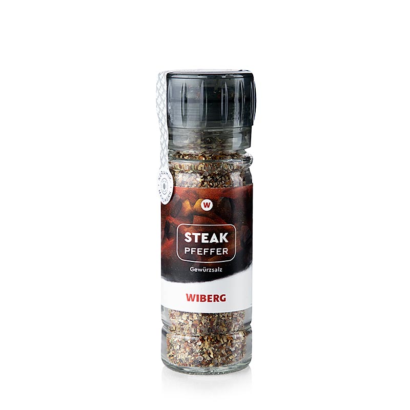Wiberg kryddkvarn Steakpeppar, kryddsalt, 70 g