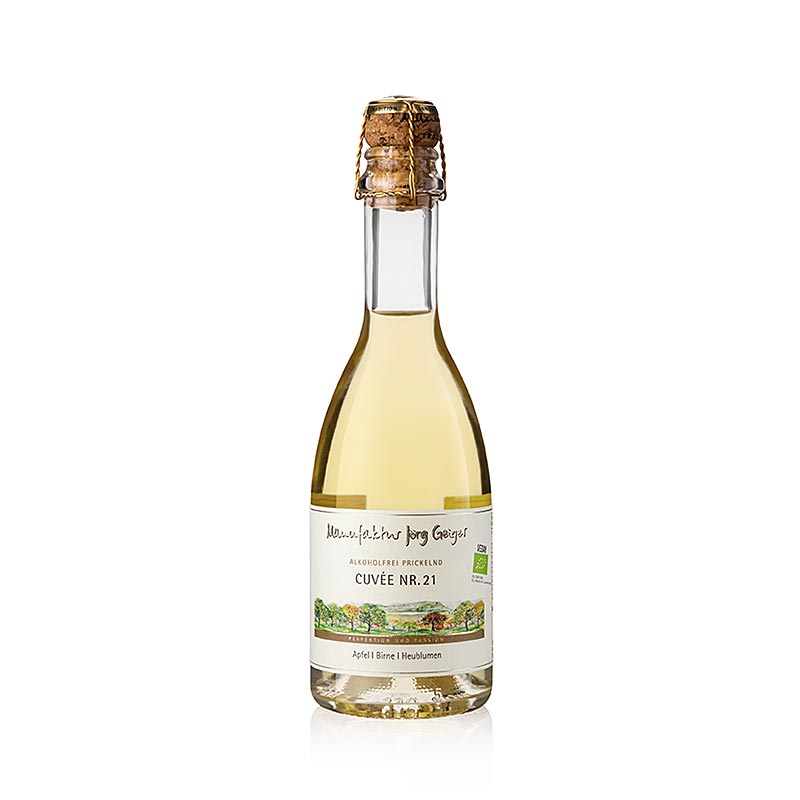 Manufaktur Jörg Geiger Alkoholfri mousserande "Cuvée 21", BIO, 375 ml
