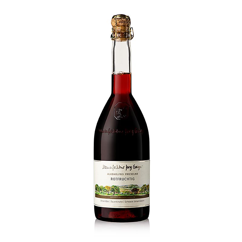 Jörg Geiger alkoholfri mousserande "rotfruchtig", 750 ml
