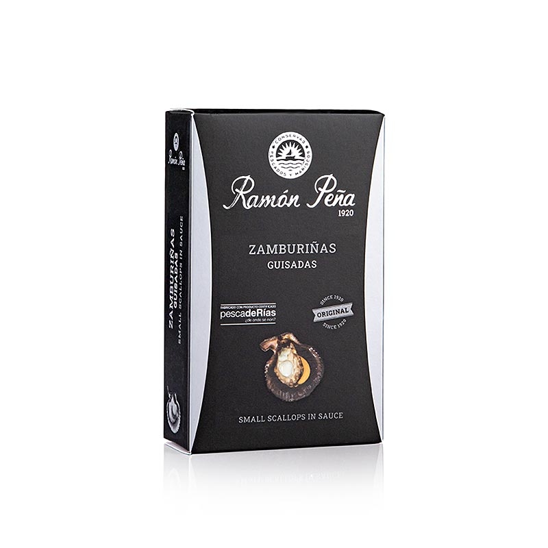 Zamburinas – små kammusslor, kryddiga, RAMON PEÑA SILVER, 110 g