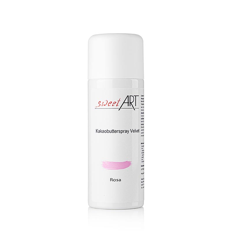 Kakaosmörspray, sammetseffekt, rosa, Sweet Art, 400 ml