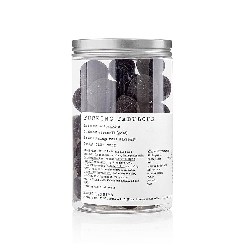Haupt Lakrits FUCKING FABULOUS – med Dulce de Leche, salt, Sverige, 250 g