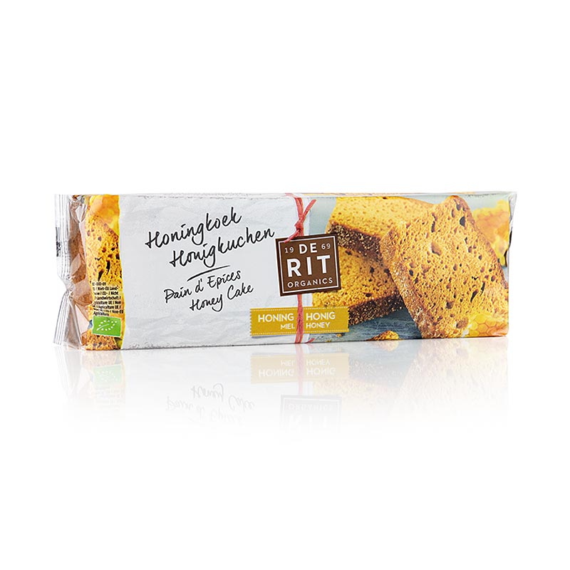 Honungskaka (honungsbröd), skivad, de Rit, ekologisk, 300 g