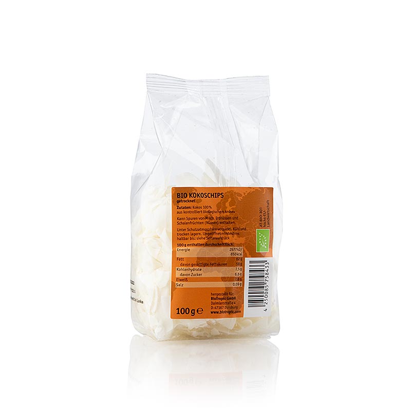 Kokoschips, ekologiska, 100 g