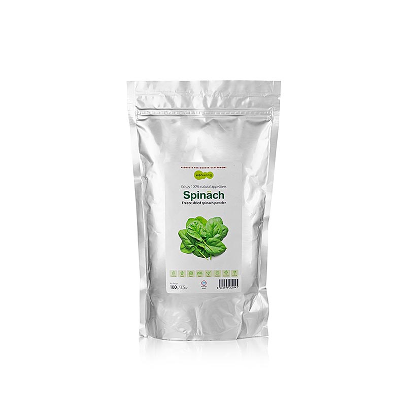 TÖUFOOD LYOFËELING SPINÄCH, frystorkad spenat, pulver, 100 g