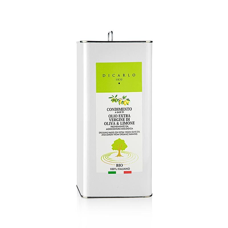 Extra jungfruolja Di Carlo, med citron, ekologisk, 5 l