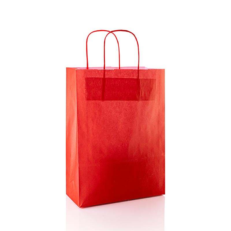 Papperspåse -M-, röd, 220x100x310 mm, 1 st