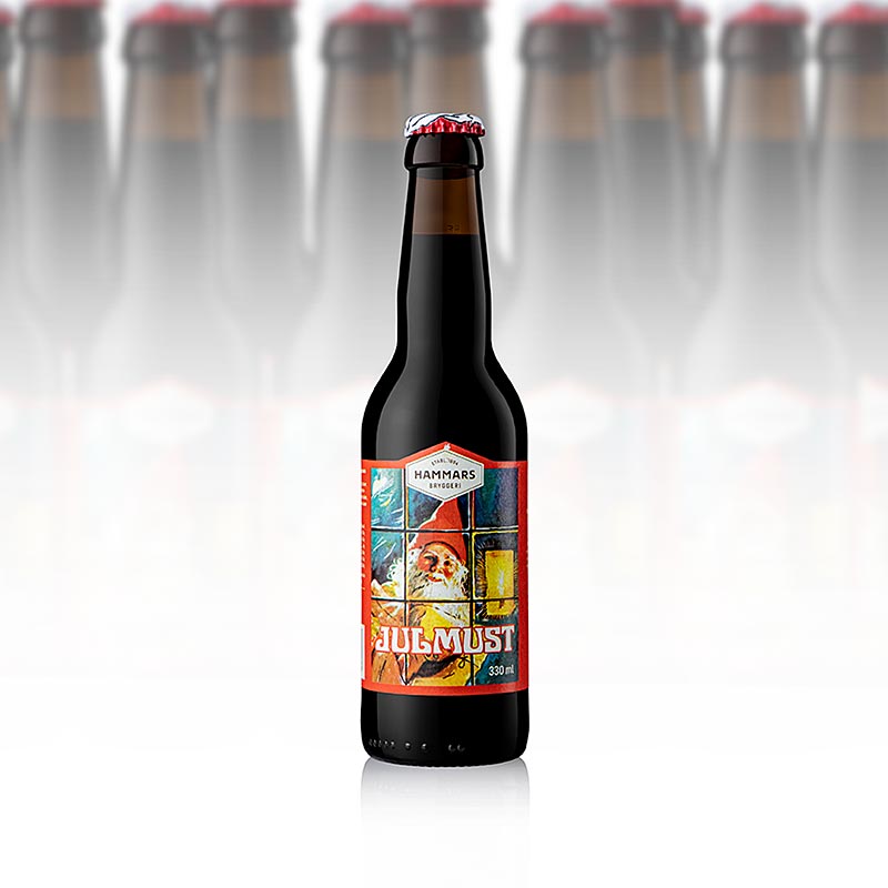 Hammars Julmust – läskedryck med maltsmak, Sverige, 4,62 l, 14 x 330 ml