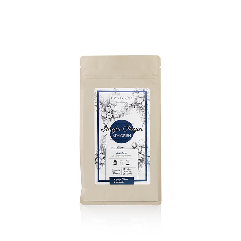CHEF FOOD – Single Origin-kaffe – Etiopien Yirgacheffe, hela bönor, 250 g