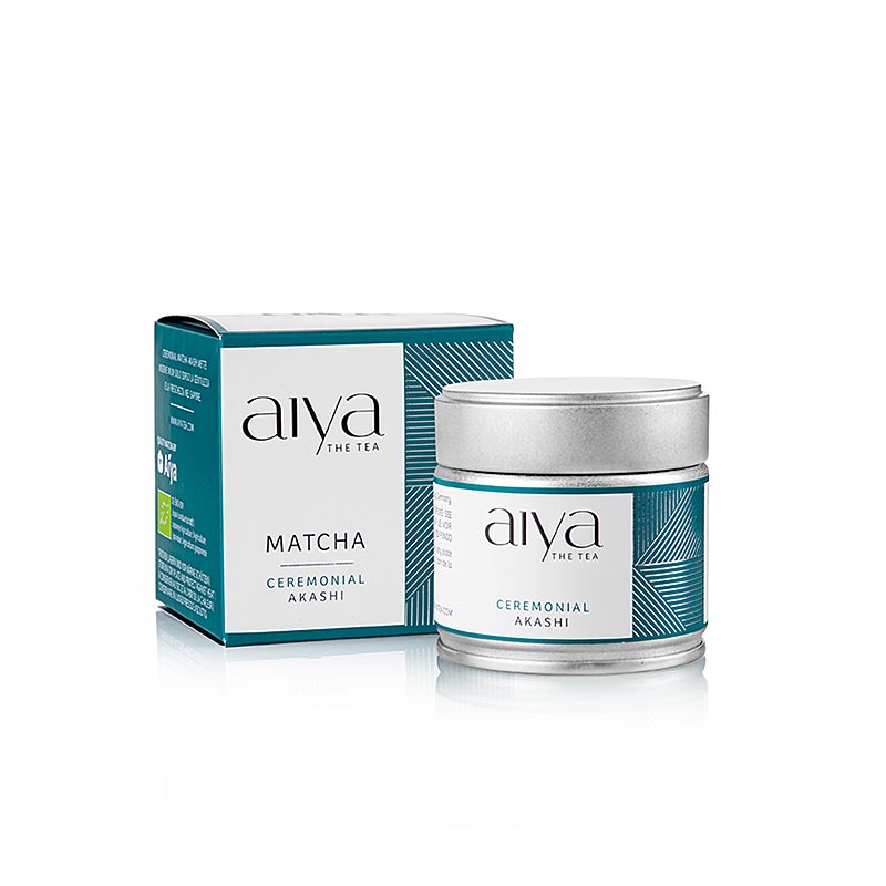AIYA Matcha Akashi, grönt te i premiumceremonikvalitet, ekologiskt, 30 g