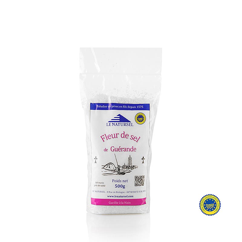 Fleur de Sel, från Guerande (Frankrike), g.g.A., 500 g