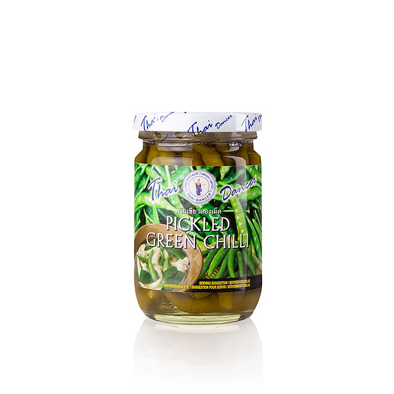 Chilifrukter, gröna, inlagda, Thai Dancer, 200 g