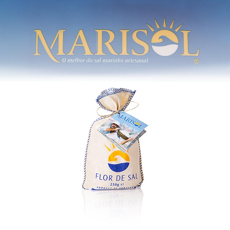 Marisol® Flor de Sal – Saltblomman, i tygpåse, CERTIPLANET, ekologisk, 250 g