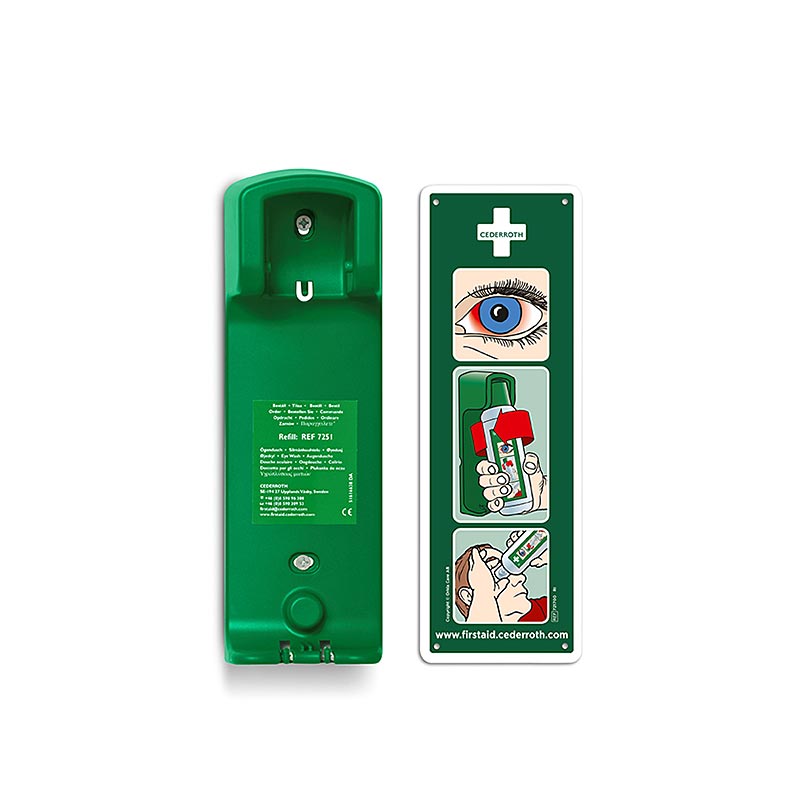 Cederroth - Väggfäste för Eye Wash (ögondusch) 500 ml, (7200), 1 st