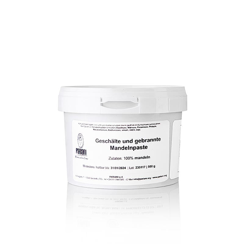 Mandelkräm, sicilianska mandlar, rostade, Pariani, 500 g