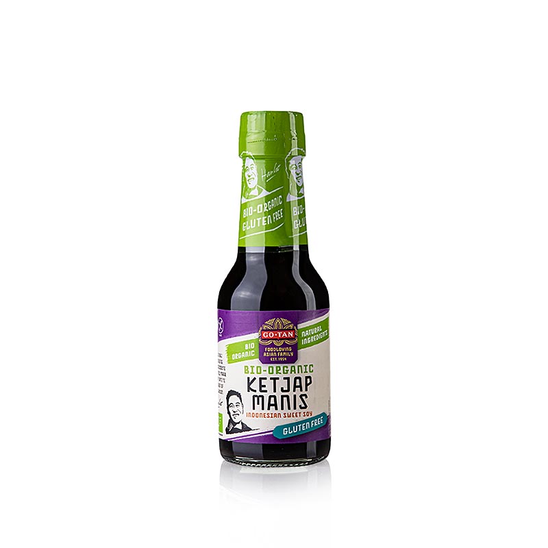 Sojasås Ketjap Manis, söt, glutenfri, Go-Tan, ekologisk, 145 g