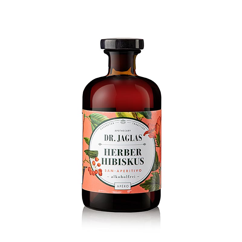 Dr. Jaglas - "Herber Hibiskus" San Aperitivo Apero, alkoholfri, VEGAN, 500 ml