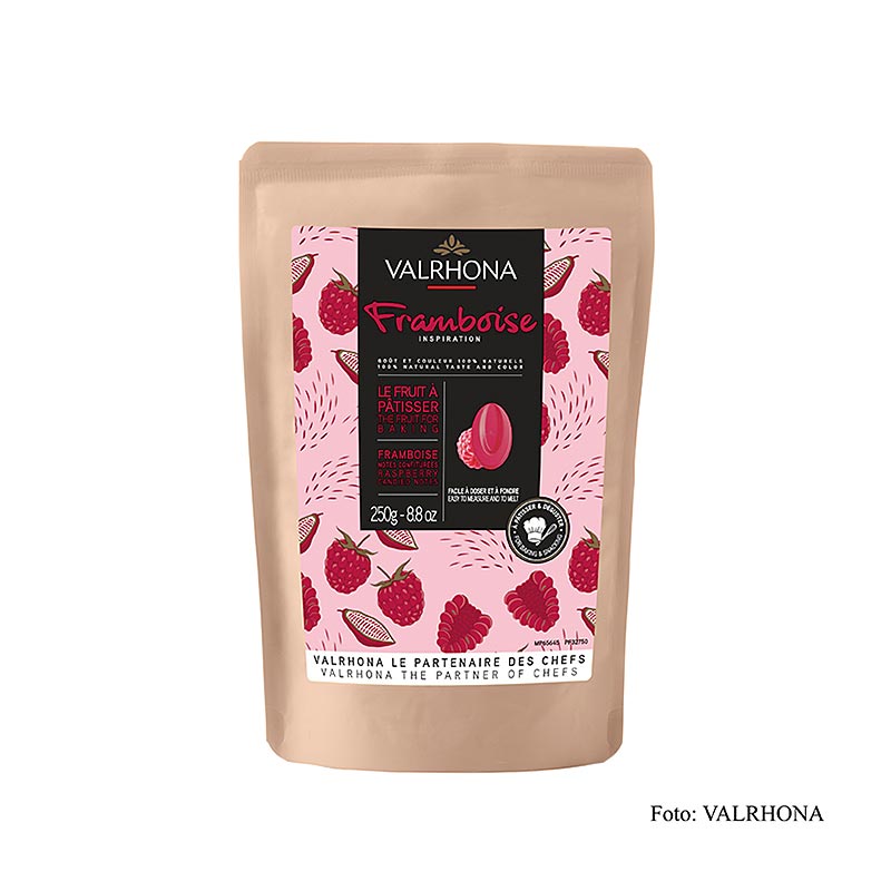 Valrhona Inspiration Hallon, hallonspecialitet med kakaosmör (32750), 250 g
