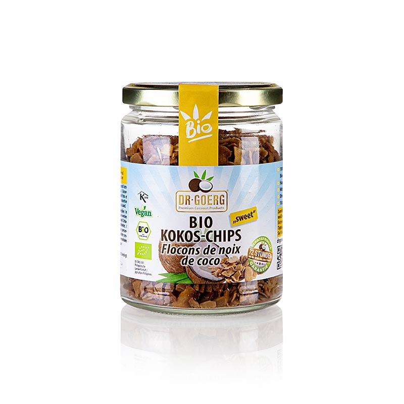 Dr.Goerg Kokoschips, rostade, sötade, ekologiska, 160 g