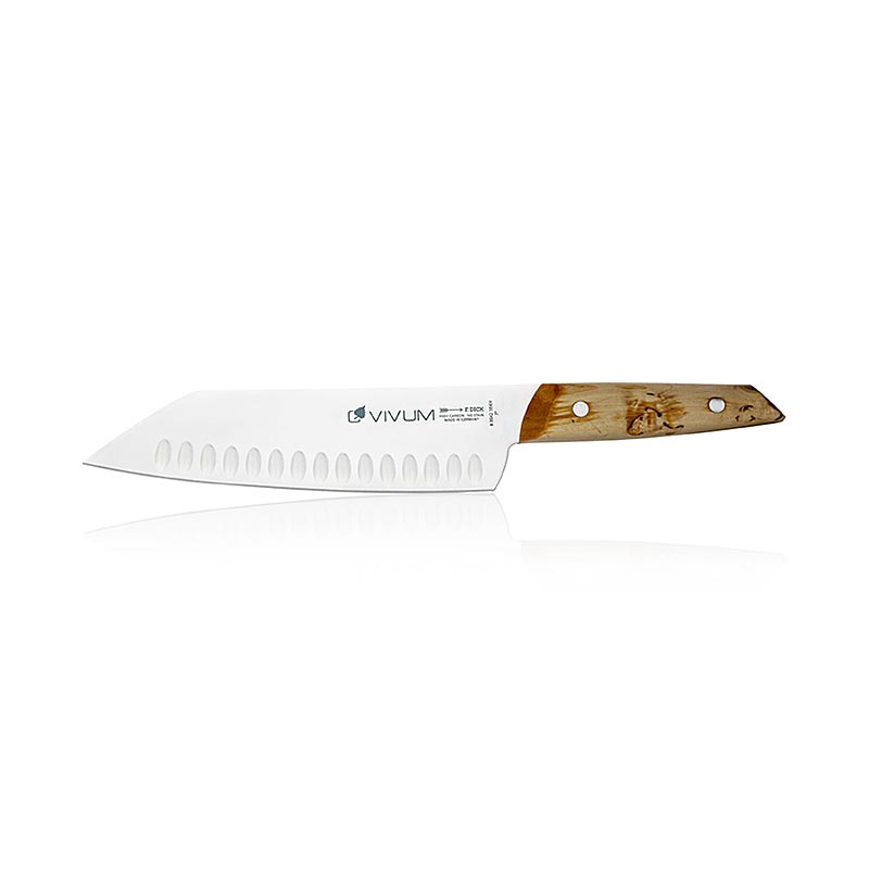 VIVUM Santokukniv, grovslipad, med trähandtag, 18 cm, DICK, 1 st