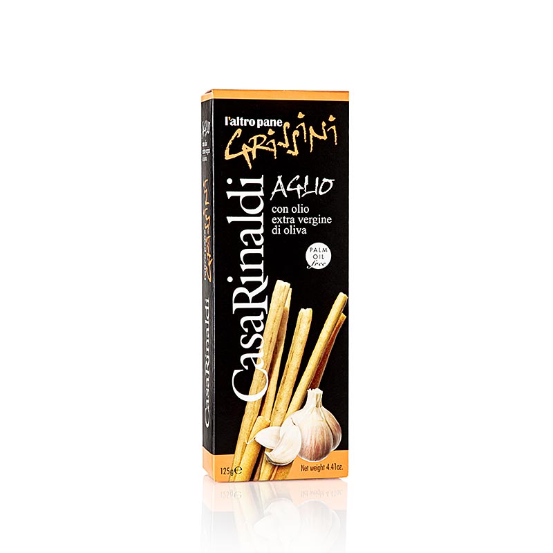 Grissini, knapriga bakverk med vitlök, 125 g, Casa Rinaldi, 125 g