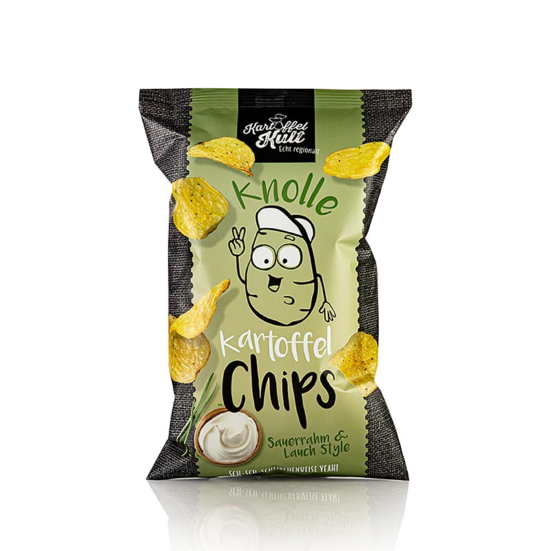 Kartoffelkult – potatischips med gräddfil, 100 g