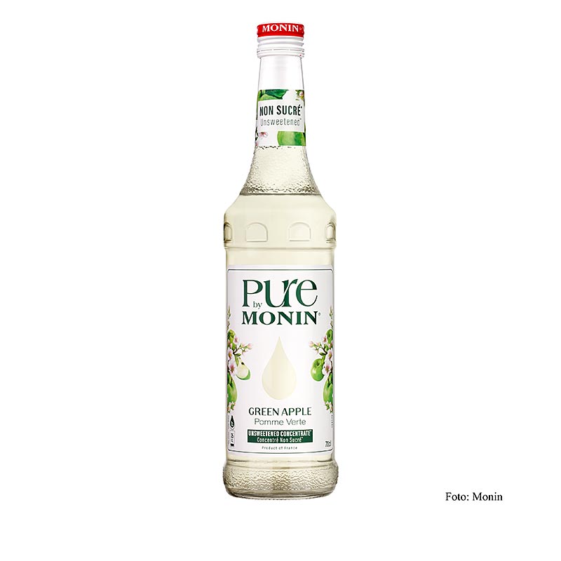 Monin PURE – Green Apple (grönt äpple), osötad, 1:25, 700 ml