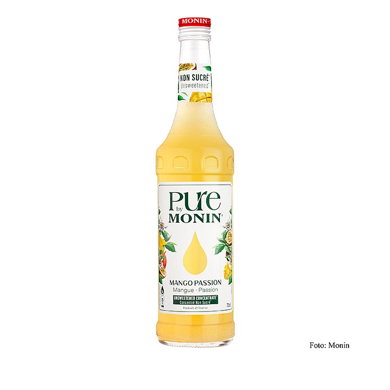 Monin PURE – Mango – Passion (Maracuja), osötad, 1:25, 700 ml
