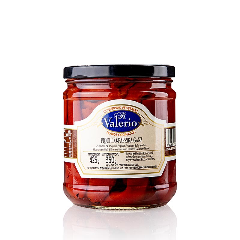 Pimiento Piquillo – Piquillo-paprika, hel, Valerio, 425 g