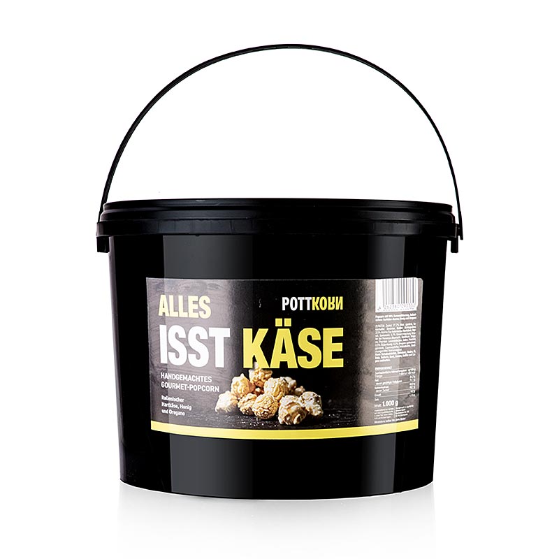 Pottkorn – Alles Isst Käse, popcorn med hårdost, honung och oregano, 1 kg